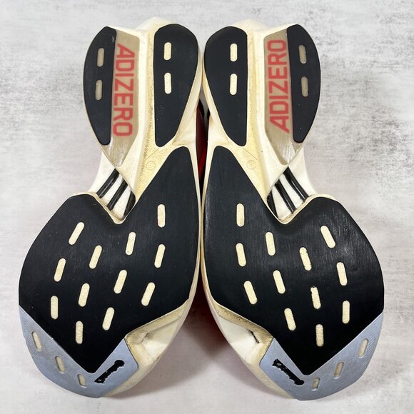 Adidas Adizero Adios Pro 3 Running Shoes - Men's Size 8.5 - Red Orange - Picture 9 of 10